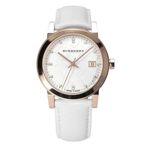 burberry the city women's watch|Burberry The City White Leather Women's Watch BU9130.